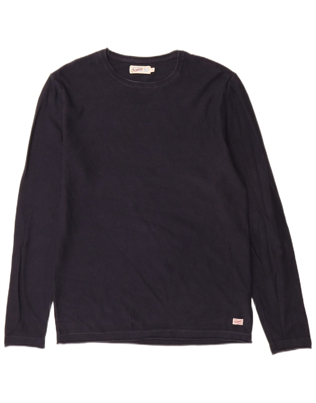 Jack & Jones Pull à col rond pour homme Bleu marine Taille L