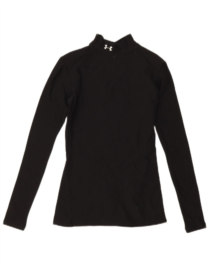 Under Armour Haut à manches longues pour femme UK 10 Small Noir Nylon