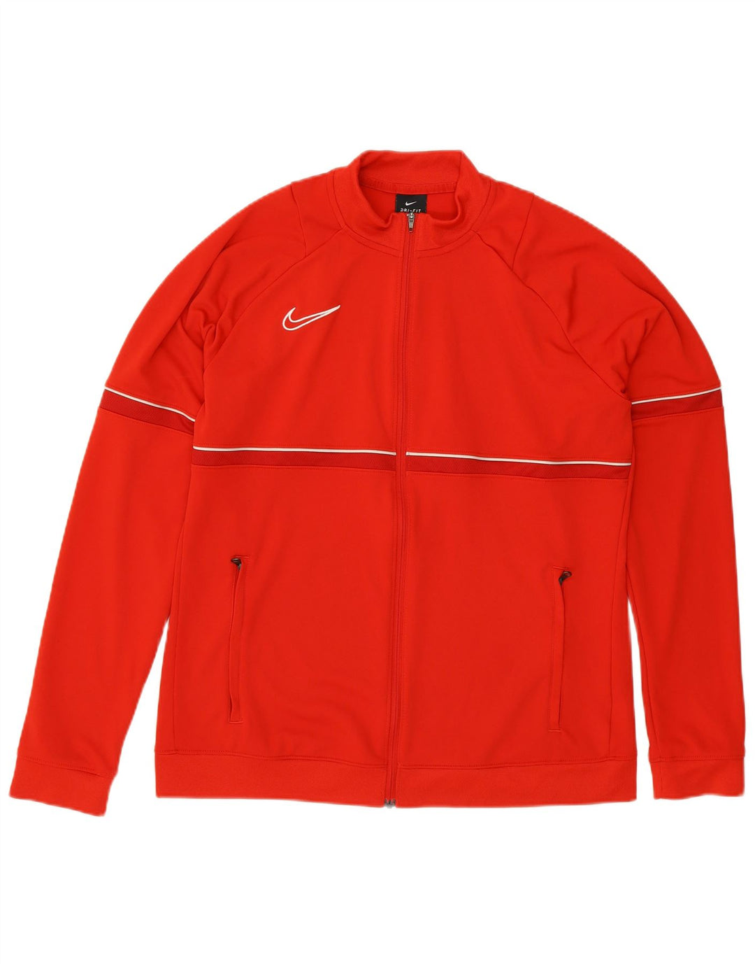 Nike Hommes Dri Fit Survêtement Top Veste Grand Rouge Polyester