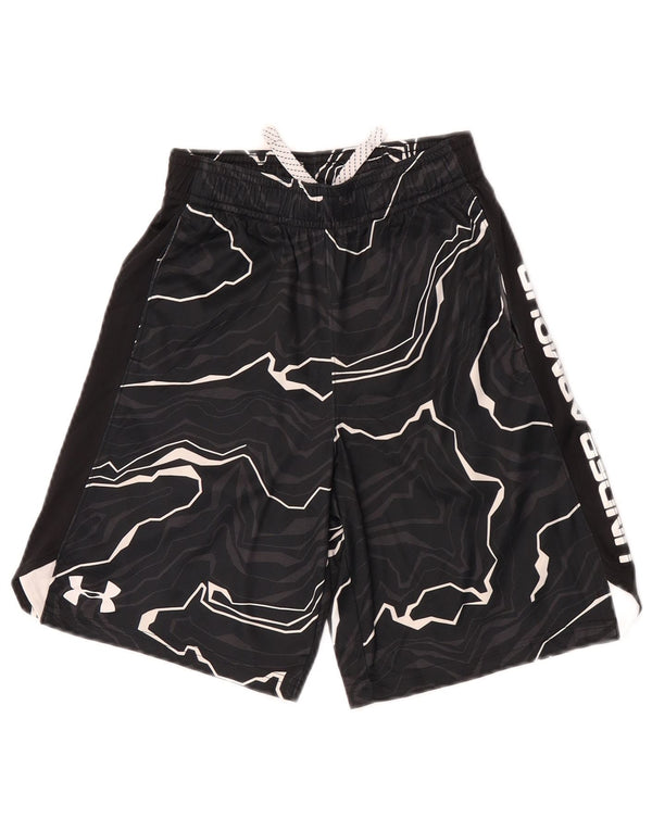 Under Armour Short de sport graphique pour garçon 7-8 ans Petit Noir Sports