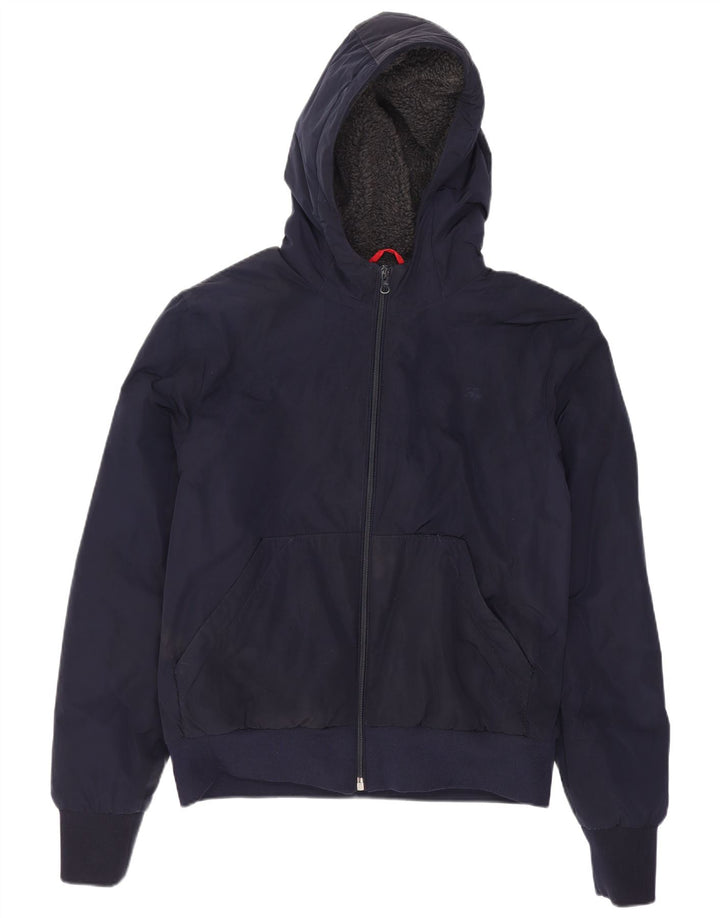 Fay Bomber à capuche fille 12-13 ans bleu marine polyester