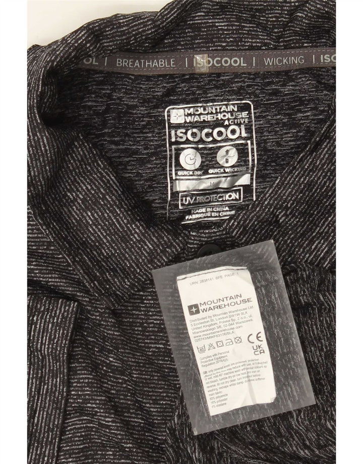 Mountain Warehouse Polo IsoCool Homme Gris Moyen Moucheté Polyamide
