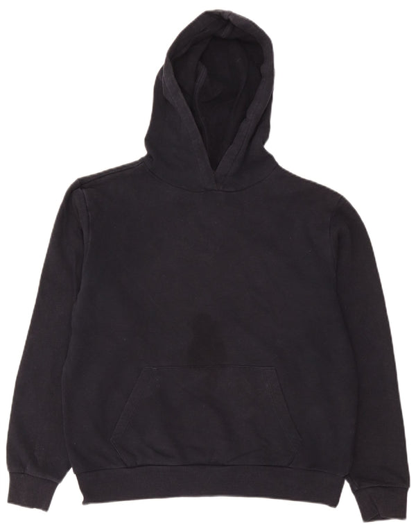 Marks & Spencer Pull à capuche surdimensionné pour femme UK 10 Petit coton bleu marine