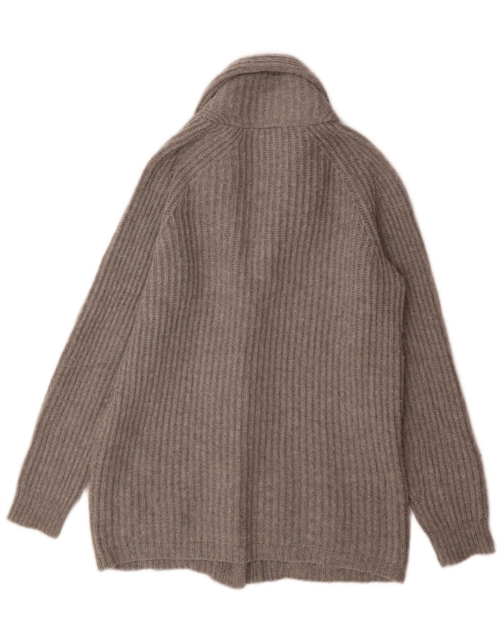 Topshop Cardigan surdimensionné pour femme UK 8 Petit Gris Acrylique