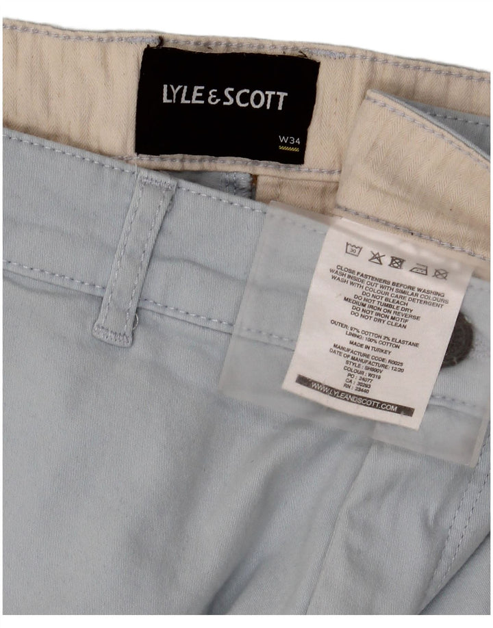 Lyle & Scott Short Chino Homme W34 Grand Bleu Coton