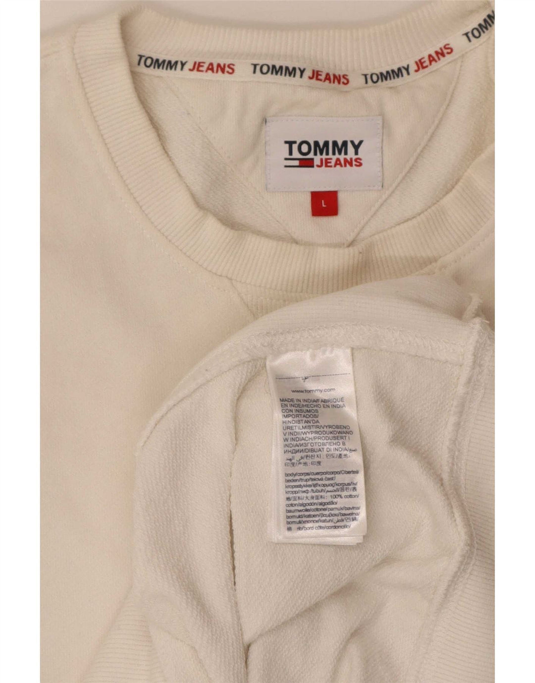 Tommy Hilfiger Sweat-shirt graphique coupe régulière pour hommes, grand blanc