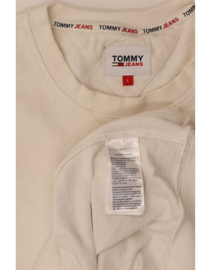 Tommy Hilfiger Sweat-shirt graphique coupe régulière pour hommes, grand blanc