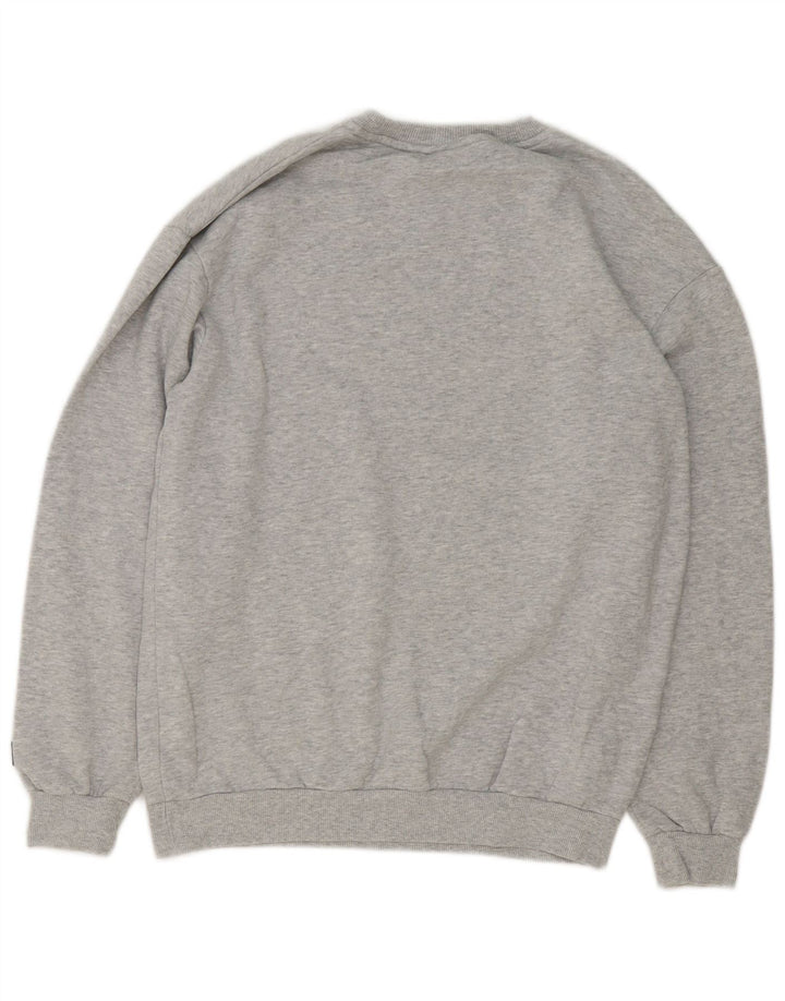 Fila Sweat-shirt graphique pour homme, petit, gris, coton