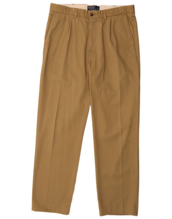 Polo Ralph Lauren Pantalon Chino Pegged Homme W36 L32 Kaki Coton
