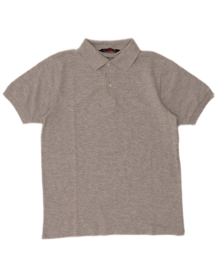 KAPPA Polo Homme Petit Gris Coton