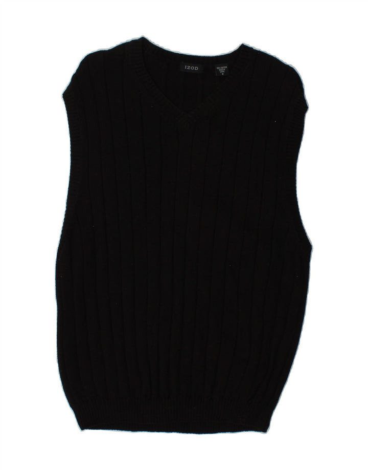 IZOD Mens Vest Tank Top Medium Black Cotton Vintage Izod and Second-Hand Izod from Messina Hembry 