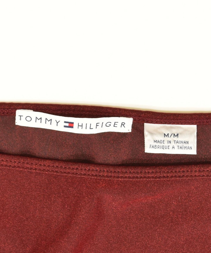 TOMMY HILFIGER Haut à manches 3/4 pour femme UK 14 Rouge moyen Polyester
