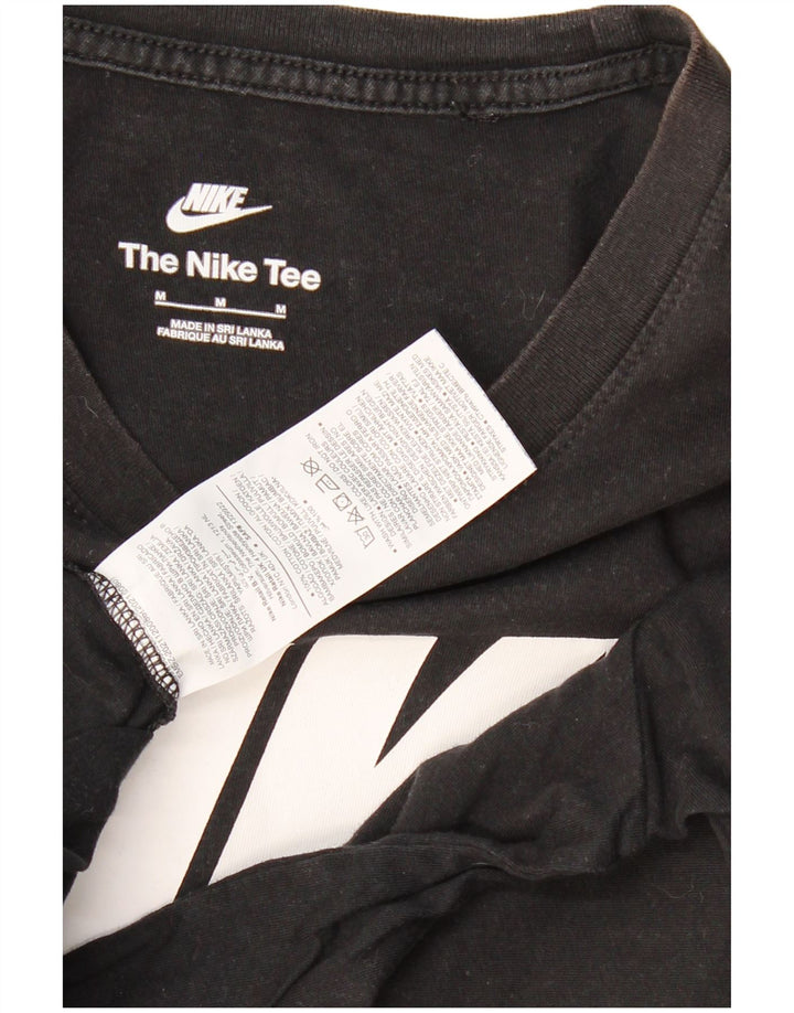 NIKE T-shirt graphique pour homme en coton noir moyen