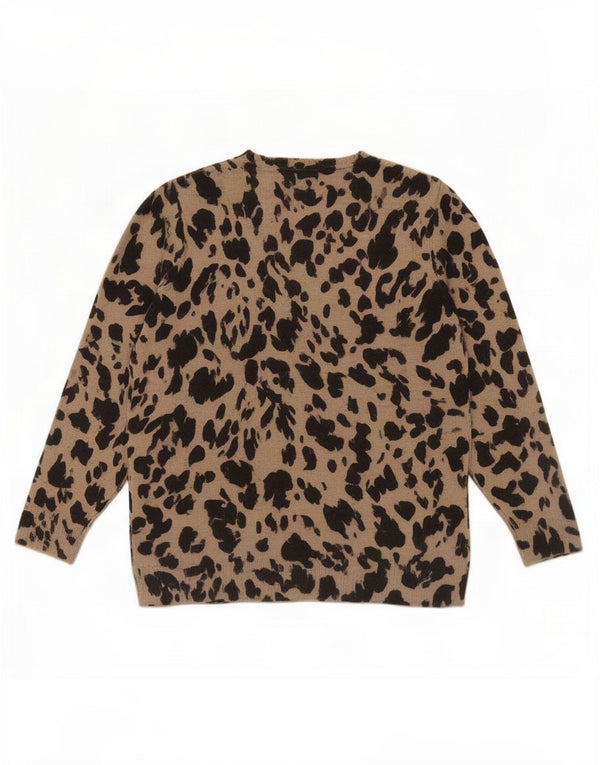 Marks & Spencer Pull à col rond pour femme UK 12 Beige moyen