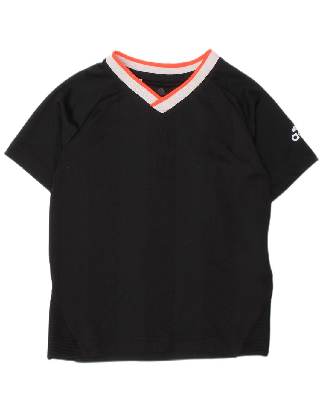ADIDAS Garçons Climalite T-Shirt Top 4-5 ans Petit Noir Polyester