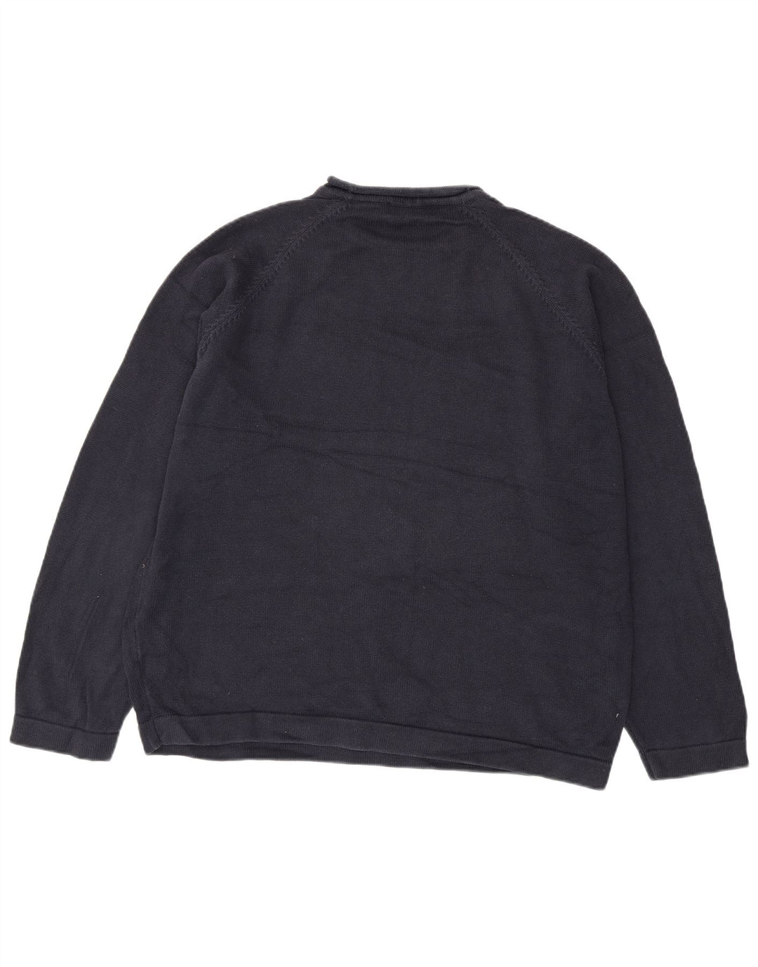 Marks & Spencer Pull à col rond pour homme 2XL en coton bleu marine