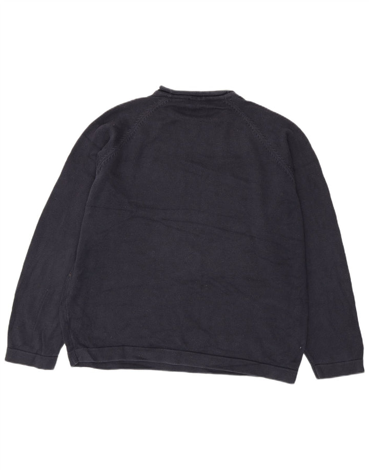 Marks & Spencer Pull à col rond pour homme 2XL en coton bleu marine