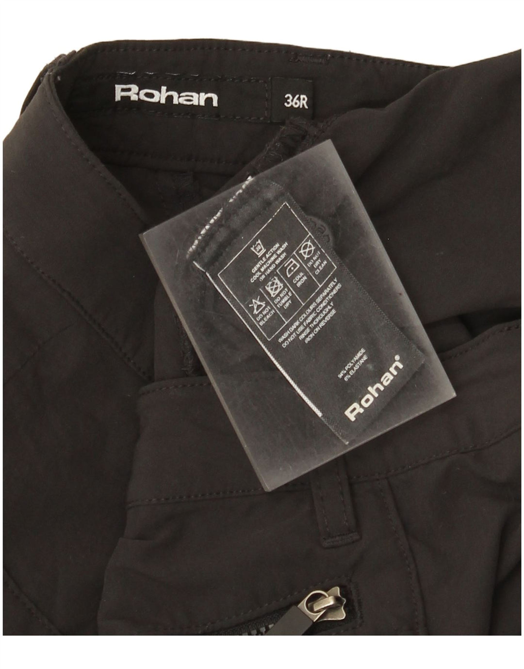 Rohan Femme Pantalon Cargo Droit W36 L31 Gris Polyamide