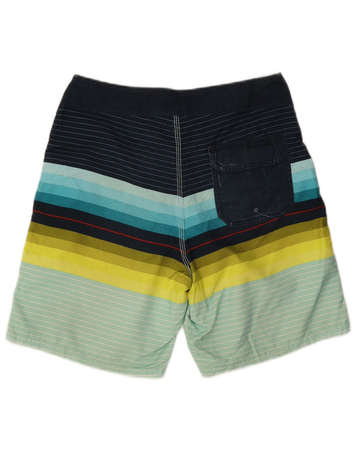 Billabong Short de Bain Garçon 15-16 ans Polyester Rayé Multicolore