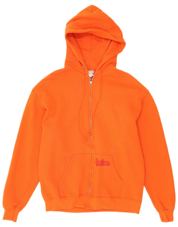 Lee Mens Zip Hoodie Sweater Medium Orange Cotton