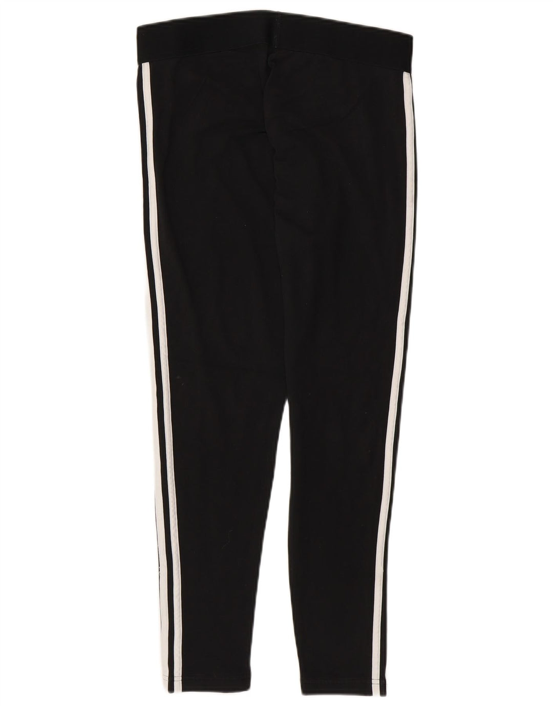 ADIDAS Leggings Femme UK 16/18 Grand Noir Coton