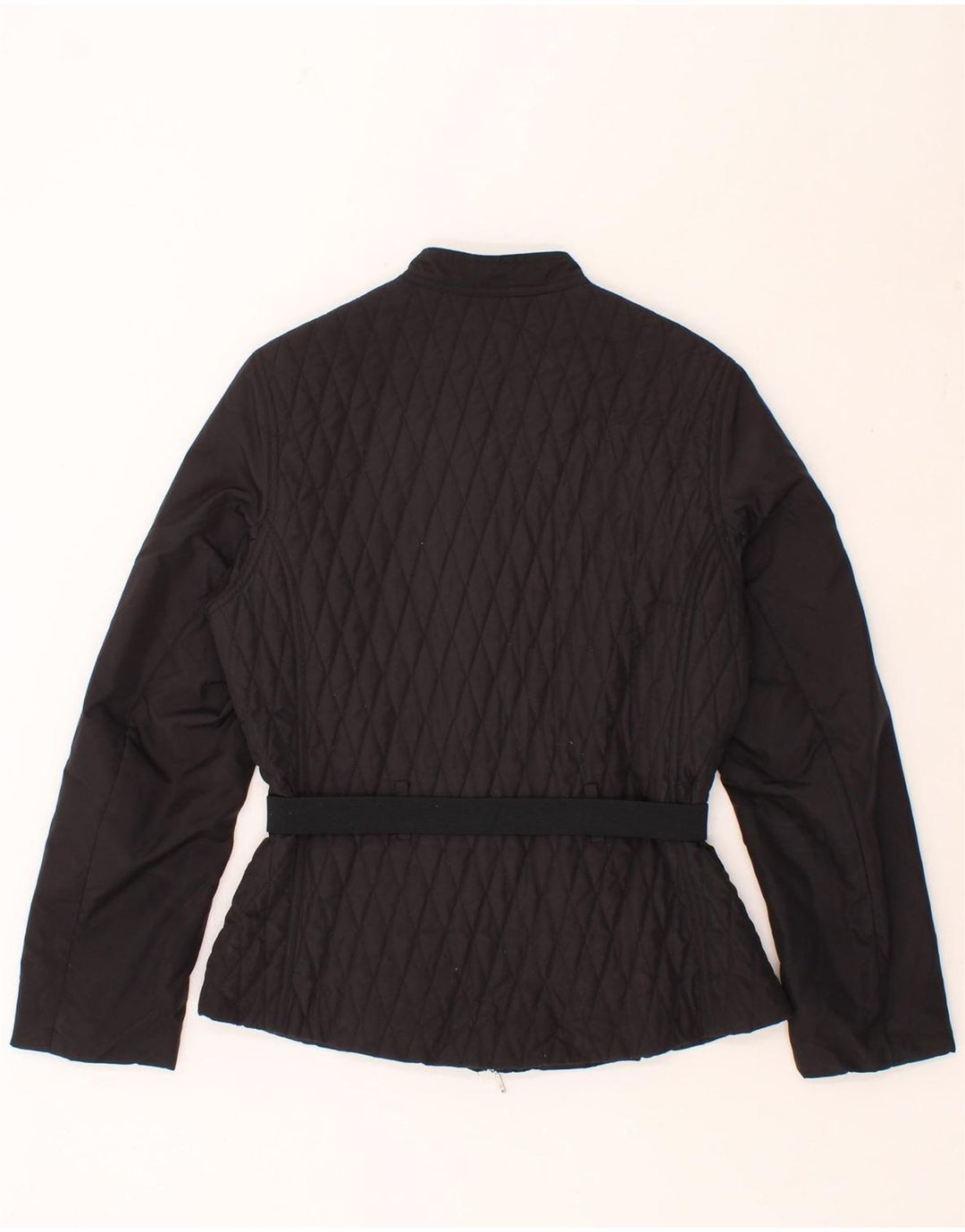 STEFANEL Womens Bomber Jacket IT 42 Medium Black Polyester Vintage Stefanel and Second-Hand Stefanel from Messina Hembry 