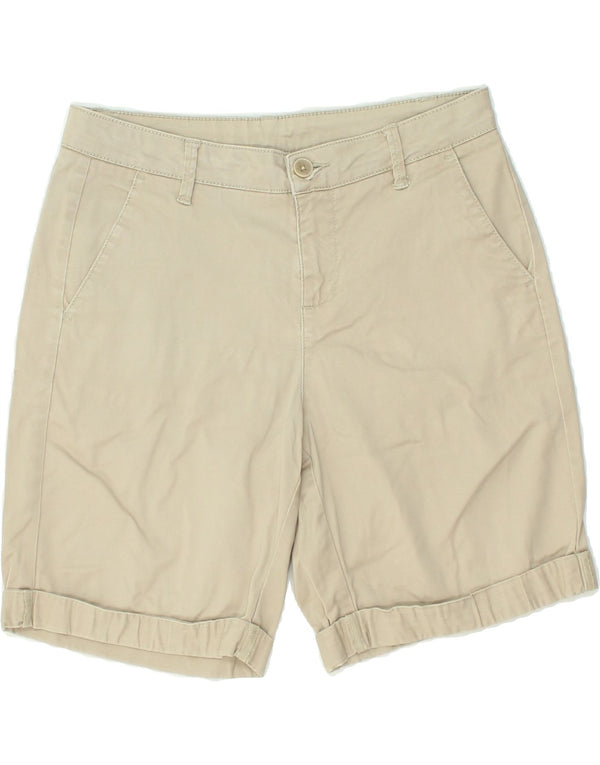 BENETTON Short Chino Femme IT 40 Small W26 Coton Beige