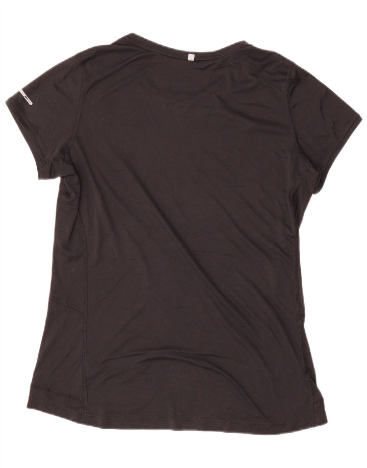 Nike T-shirt de course à manches courtes pour homme Noir Taille L