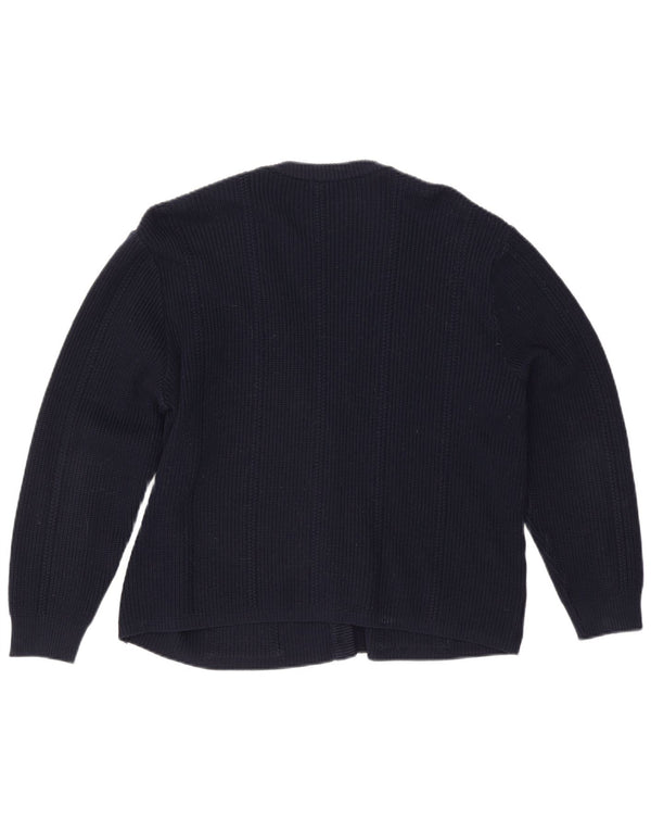 Schoeller Femme Cardigan Pull IT 48 XL Bleu Marine Polyacrylique