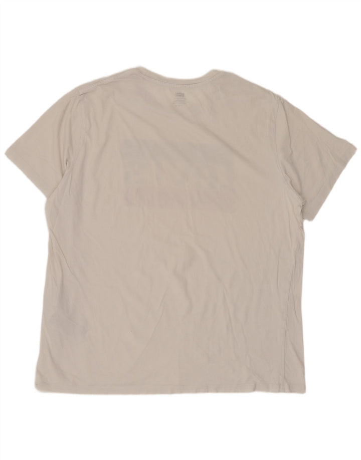 Levi's T-Shirt Graphique Top XL Homme Blanc Coton