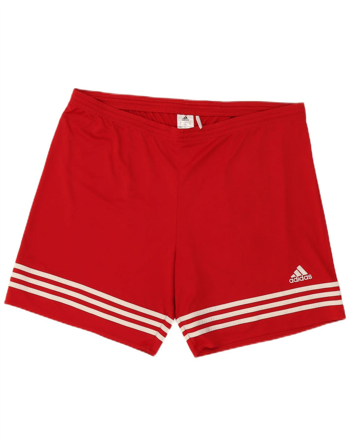 Adidas Short de sport Climalite pour homme XL Rouge Polyester