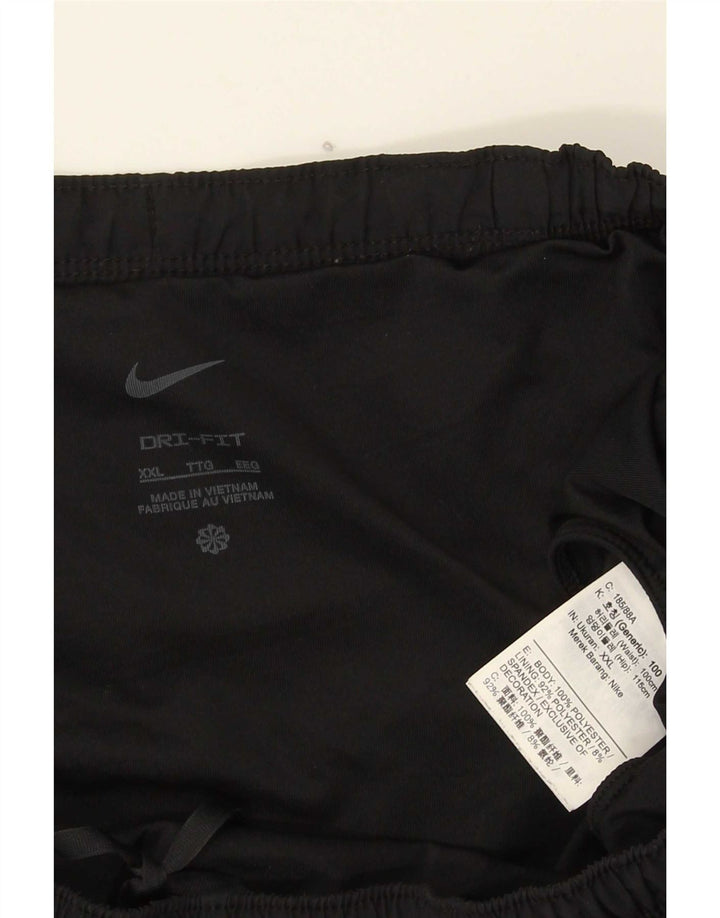 Nike Short de sport Dri Fit pour homme 2XL Noir Polyester