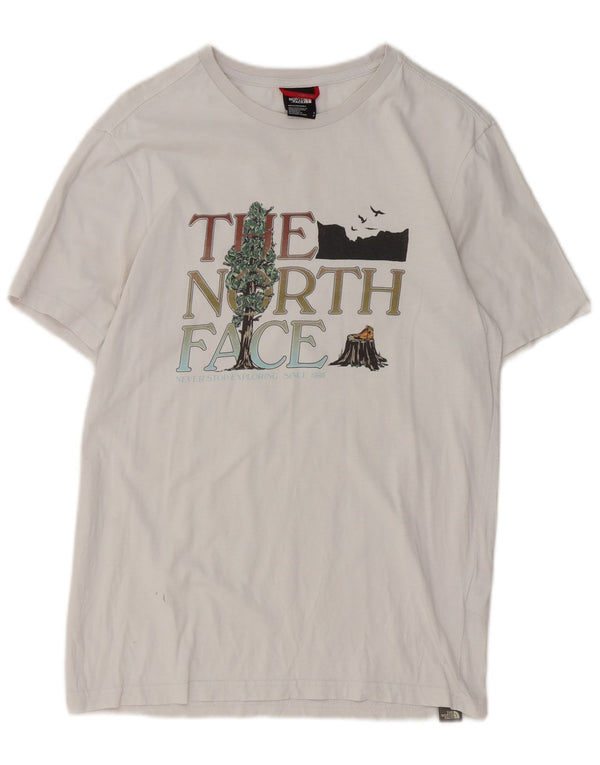 The North Face T-shirt graphique pour hommes, petit, en coton blanc
