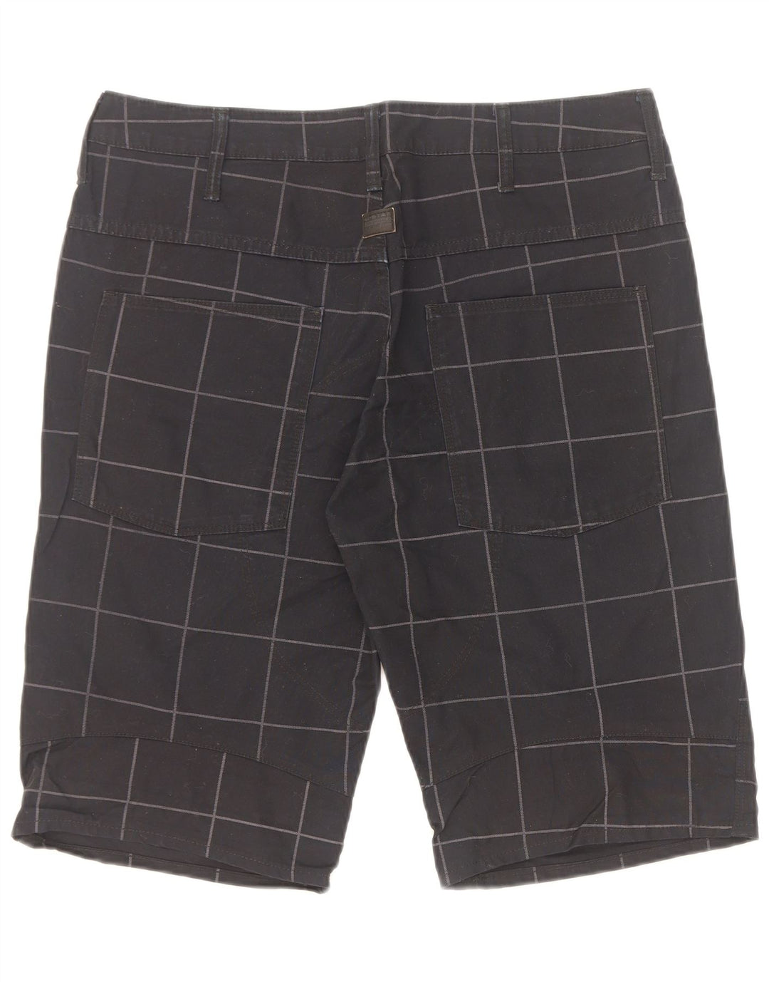 G-Star Bermuda Homme W32 Coton à Carreaux Noir Moyen