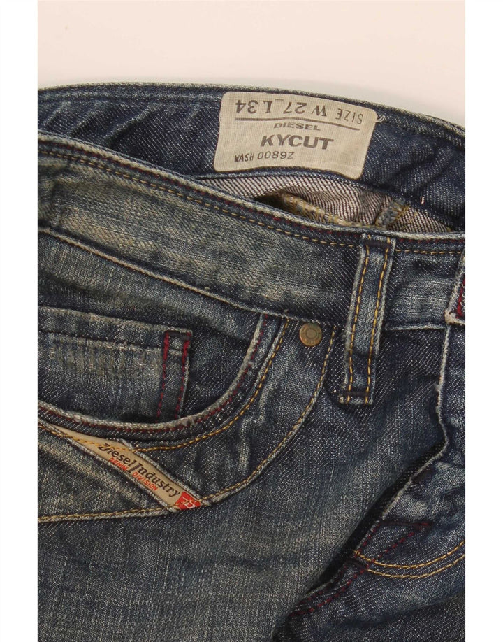Diesel Jean Droit Kycut Femme W27 L30 Bleu
