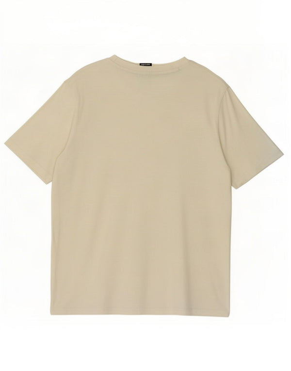 Champion T-Shirt Homme Top XL Coton Blanc Cassé