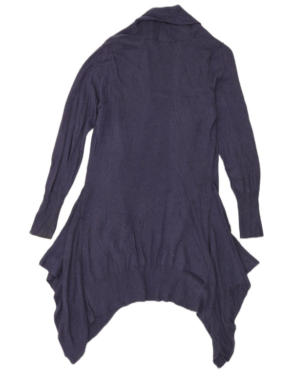 Marks & Spencer Pull cardigan asymétrique pour femme UK 10 Small Bleu marine