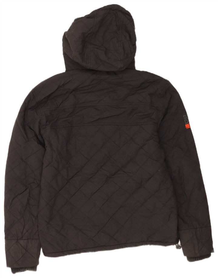 Superdry Veste coupe-vent à capuche Windcheater pour homme UK 38 Medium Noir