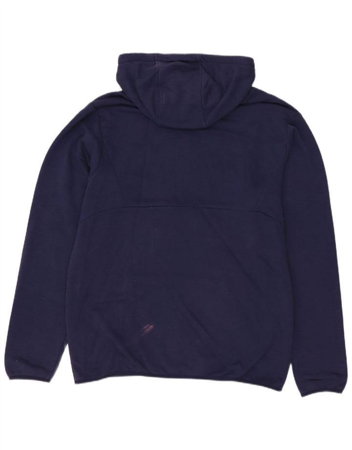 PUMA Pull à capuche pour homme en coton bleu marine Small