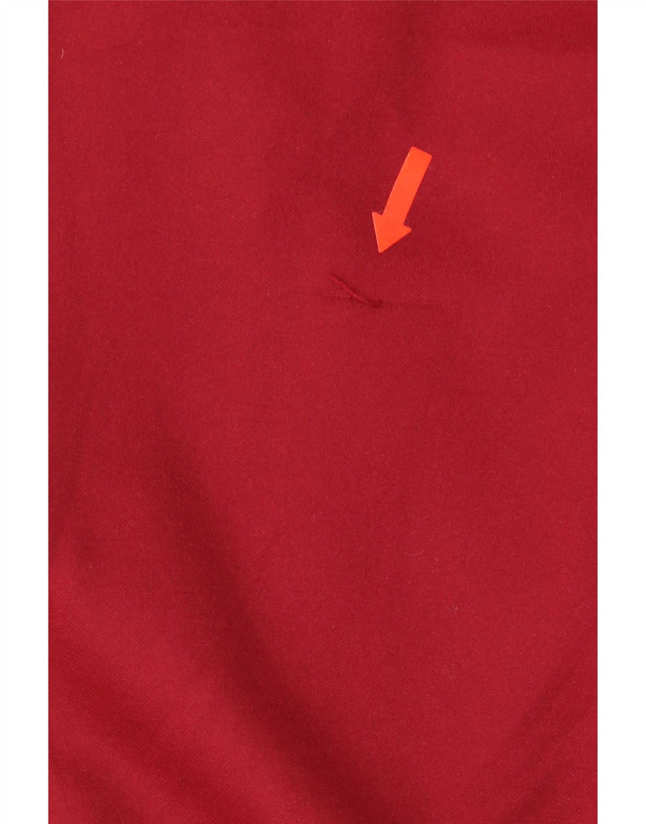 ERREA Pull à capuche zippé pour homme Large Rouge Polyester
