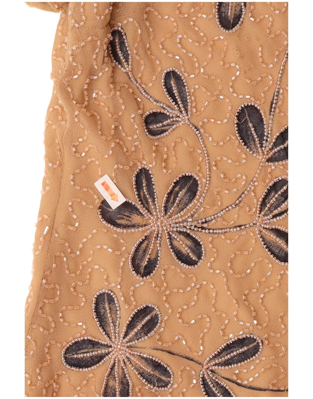 Jacques Vert Chemisier Femme Top UK 12 Medium Beige Floral Polyester