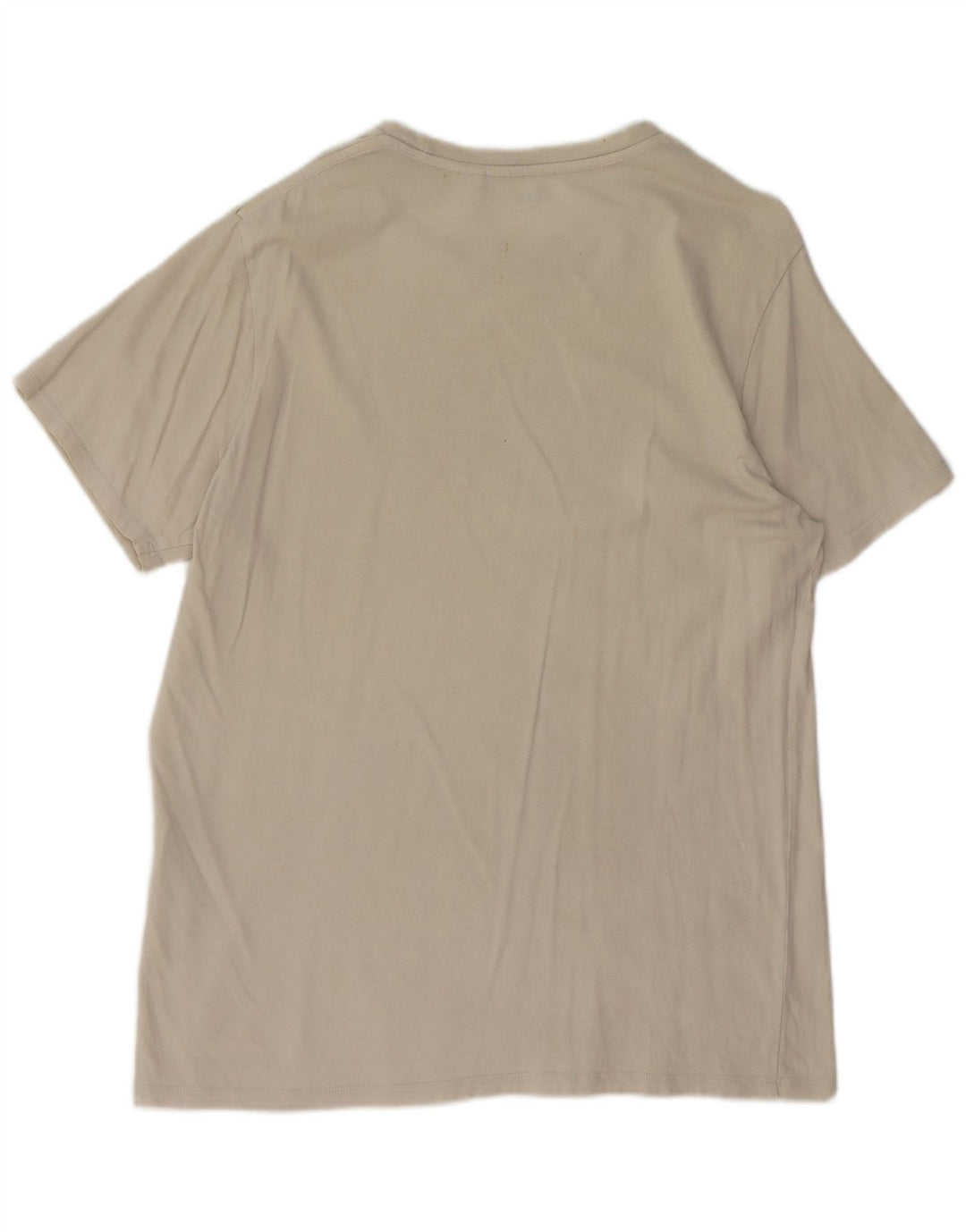 LEVI'S Mens Graphic T-Shirt Top Large Off White