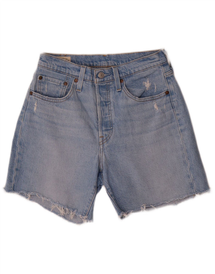 Levi's Short en Jean 501 Femme W26 Petit Bleu Coton