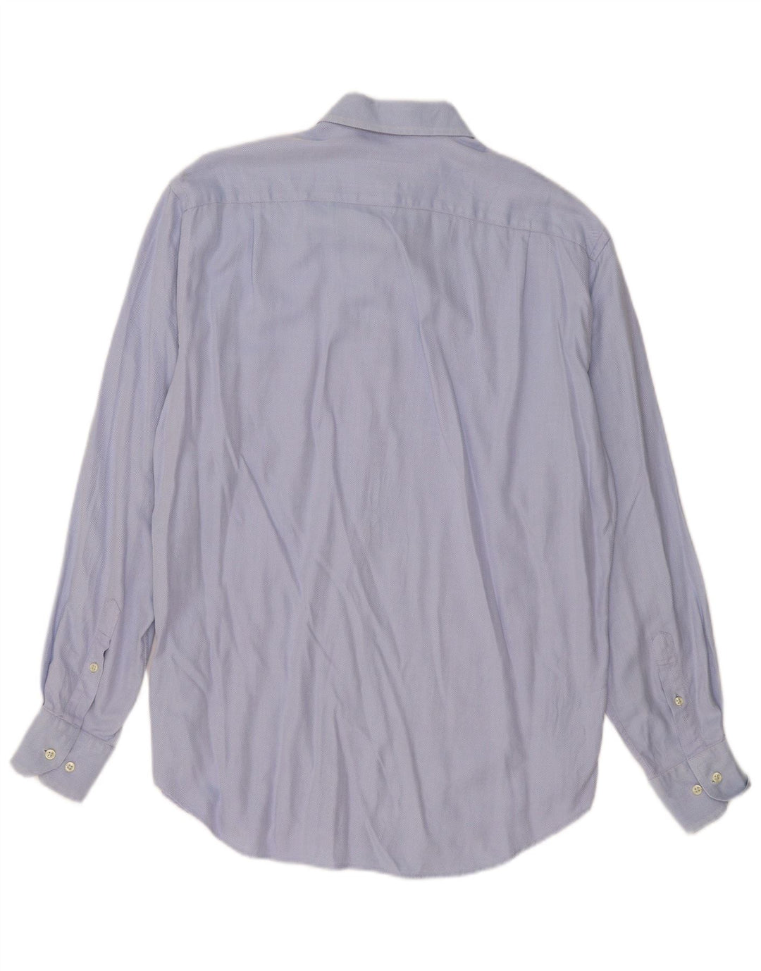 Massimo Dutti Chemise homme Taille 42 16 1/2 Grand coton à chevrons bleu