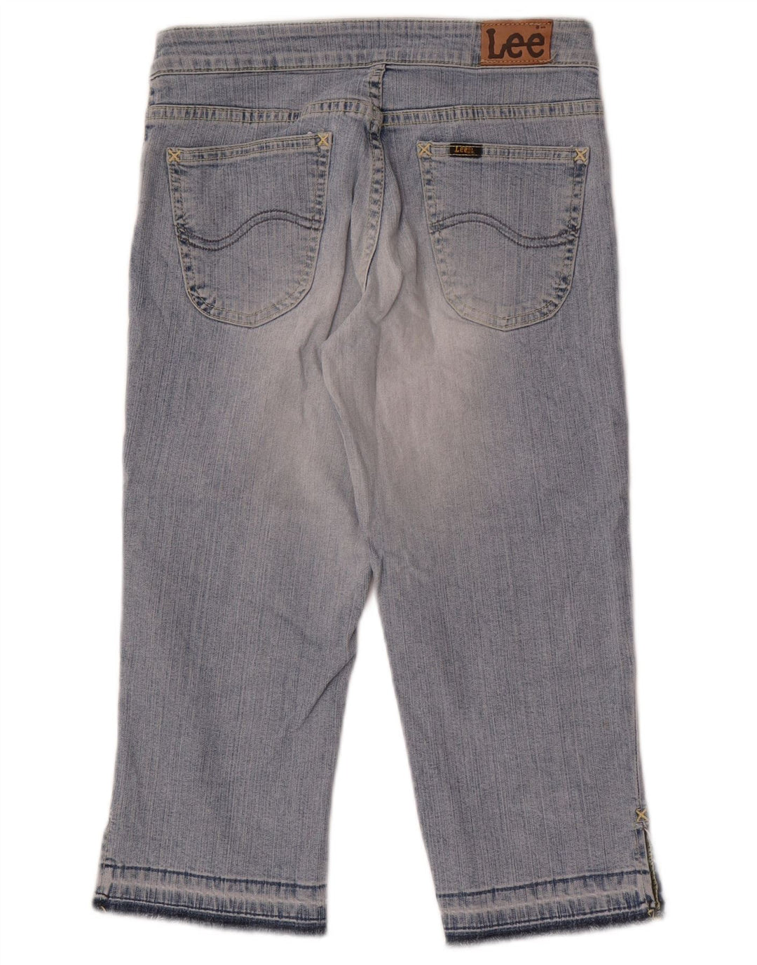 Lee Jeans Capri Femme W27 L19 Bleu Coton