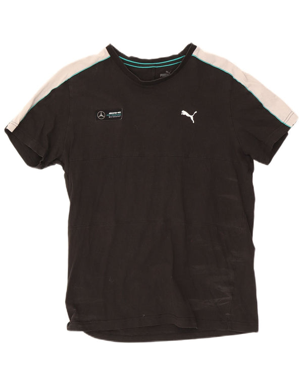 Puma Homme Mercedes AMG Petronas T-Shirt Haut Large Noir Colorblock Coton