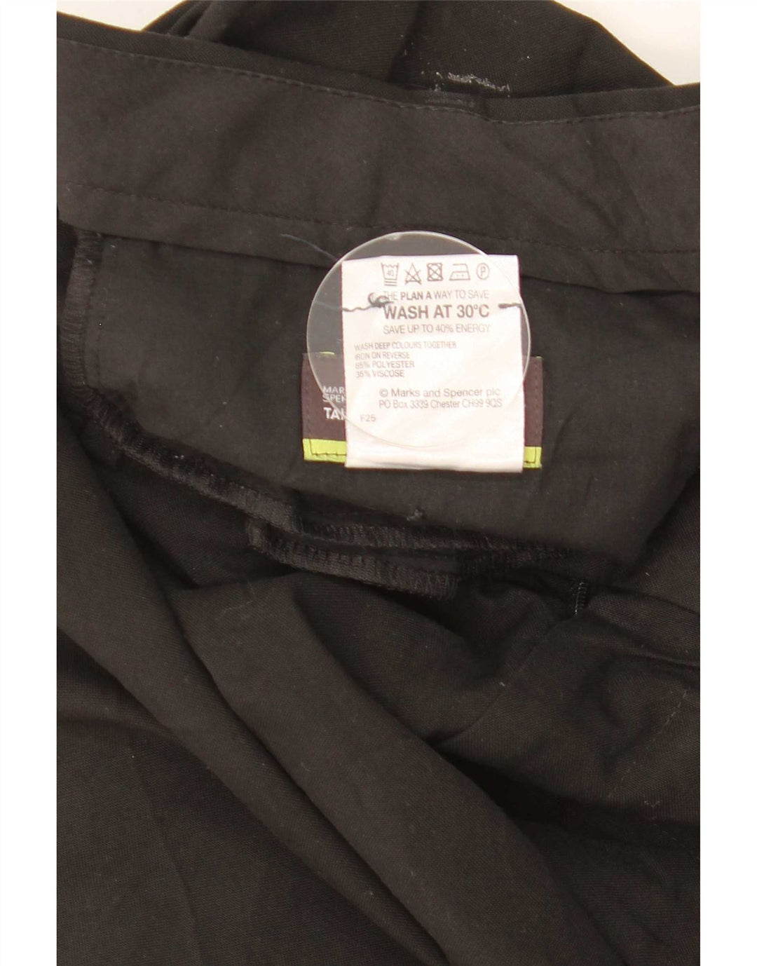Marks & Spencer Pantalon de costume droit sur mesure pour homme W40 L31 Noir