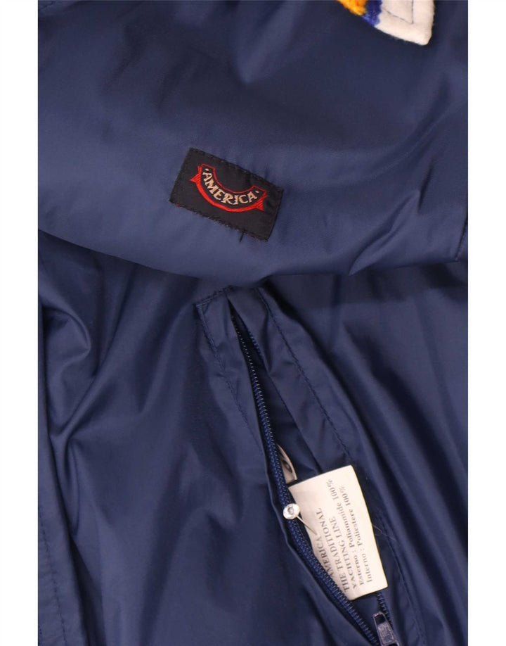 America Veste de survêtement sans manches pour homme, grand bleu marine en polyamide