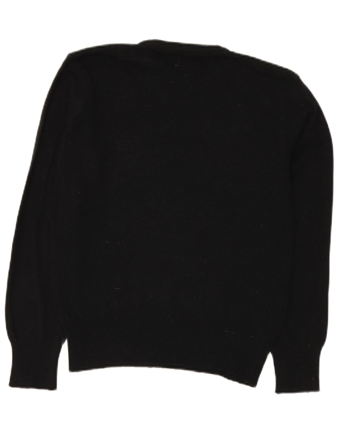 Benetton Pull Col Rond Femme IT 50 XL Laine Noir