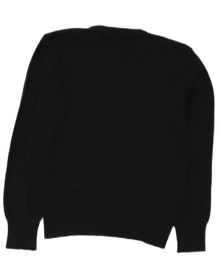 Benetton Pull Col Rond Femme IT 50 XL Laine Noir
